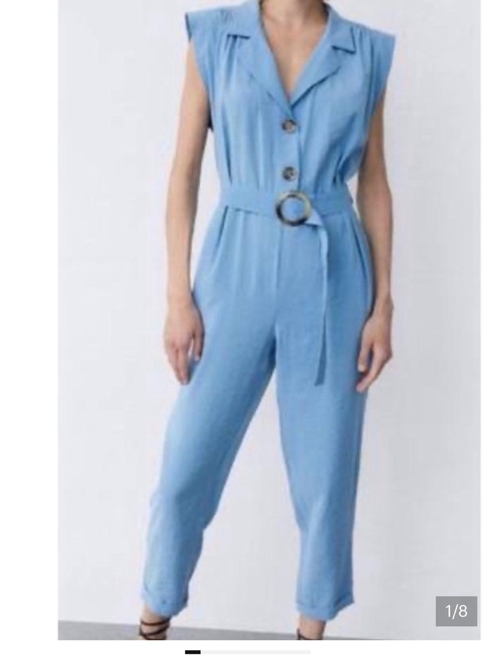 Zara light blue Jumpsuit